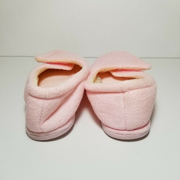 Tender Tootsies slippers pink size S french terry - Picture 6 of 9